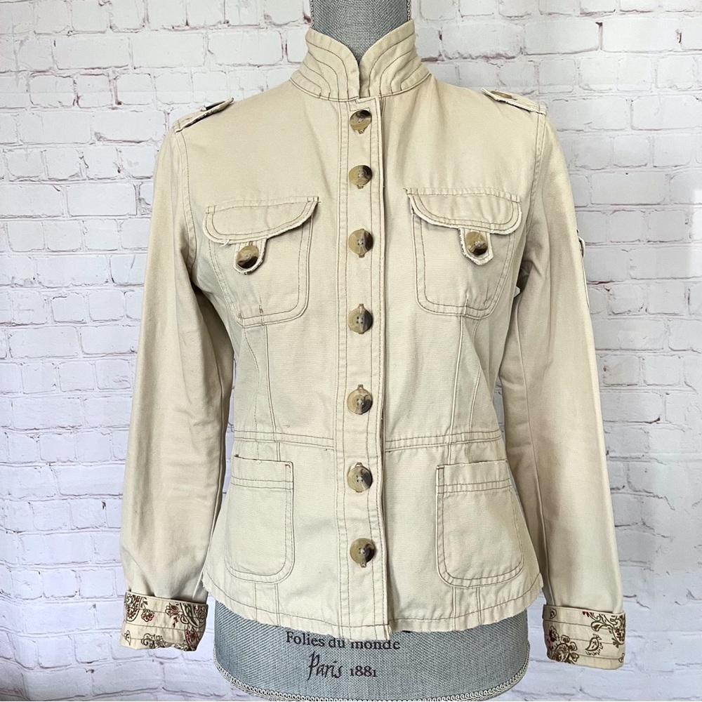 Jordache Utility Jacket with Classic Topstitching